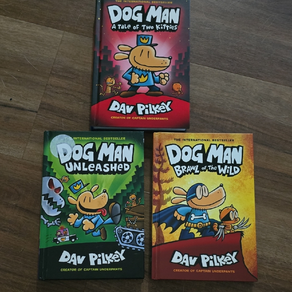 Dog Man Book Set by - Multicolor